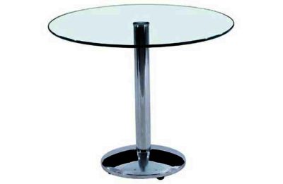Orbit Round Glass Table - Clear
